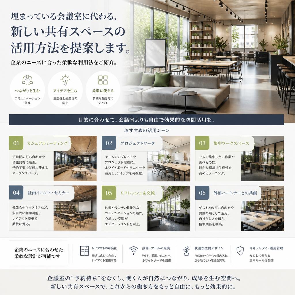 会議室不足の解決策