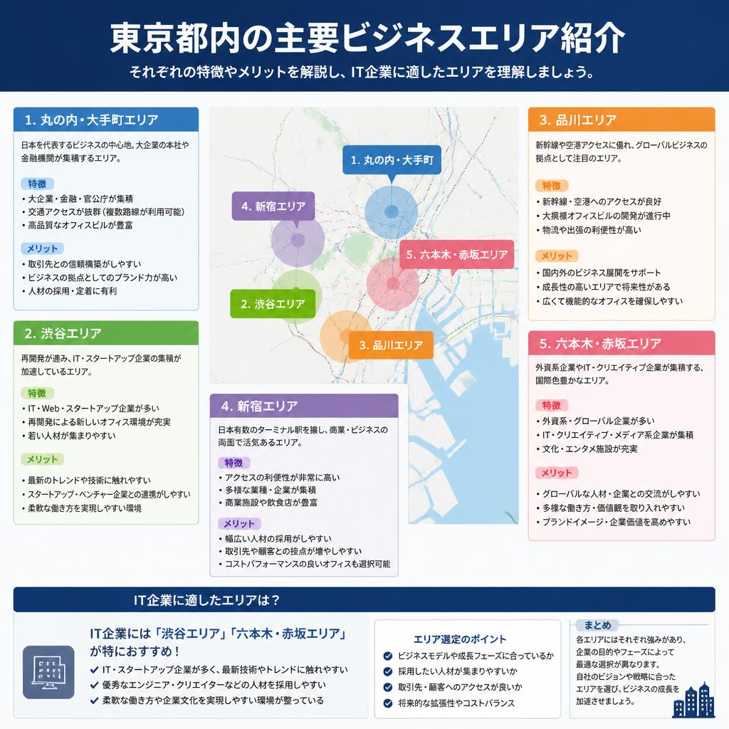 東京都のビジネスエリアとは？