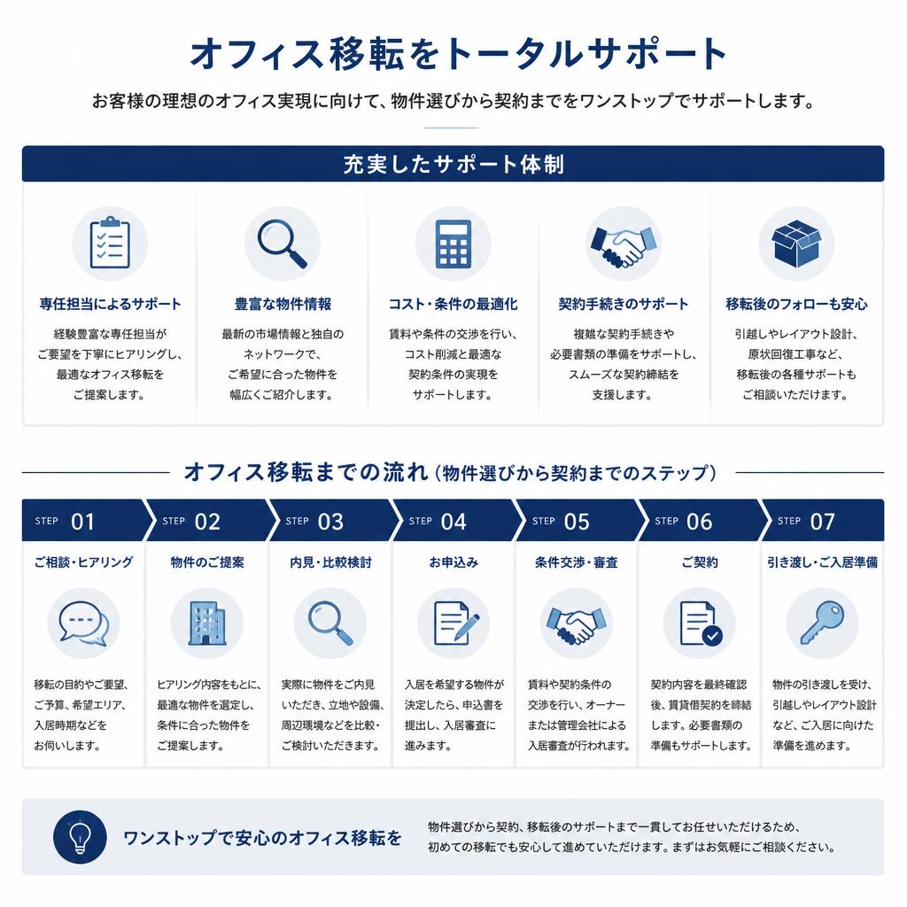 移転サポートの流れ